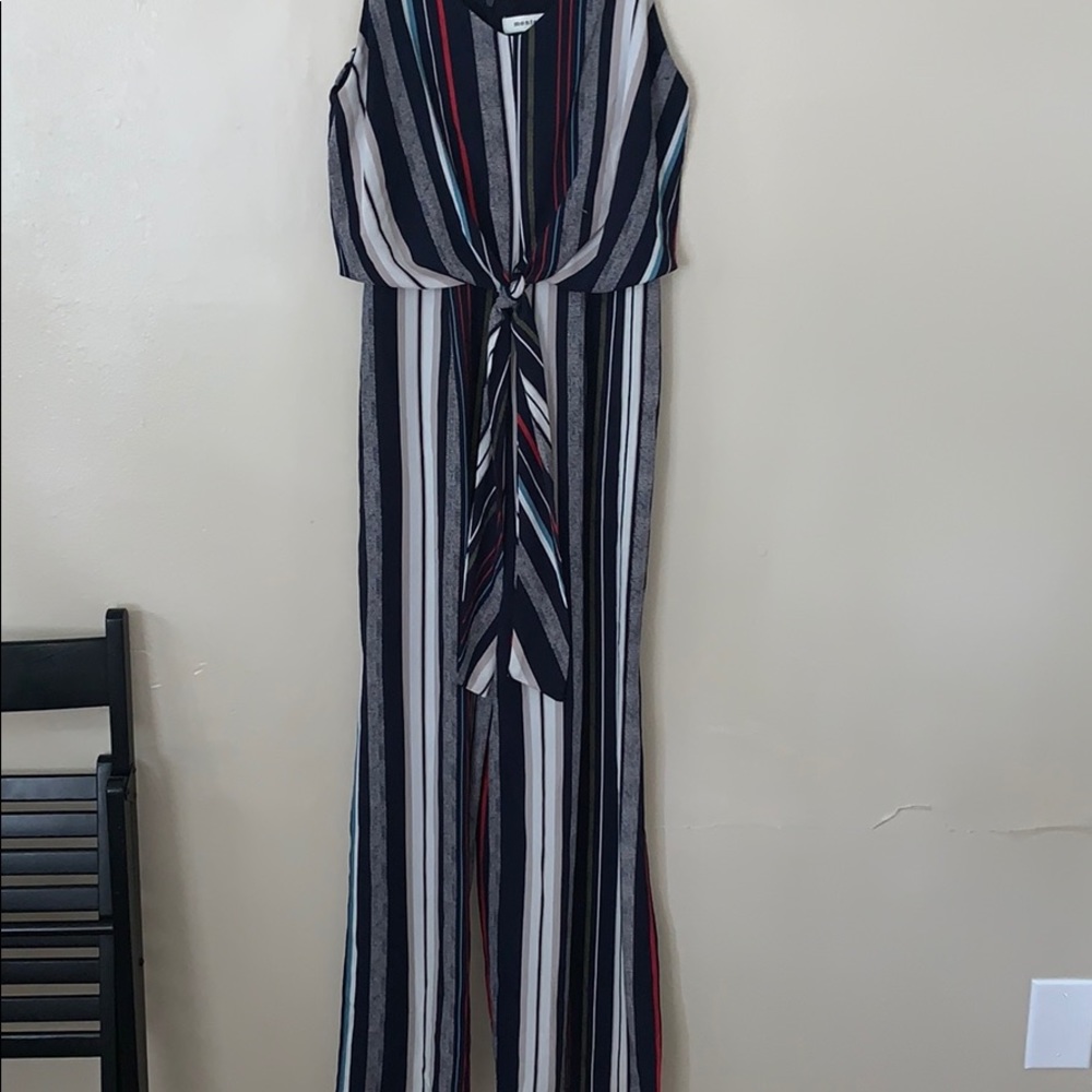Stripped Jump suit